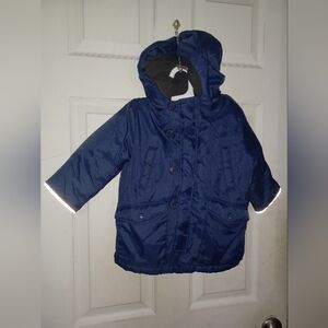 GAP Kids Dark Blue Hooded Puffer Jacket 18-24 Months